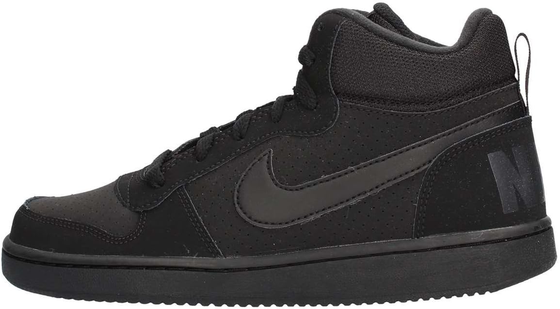 Nike s Court Borough Mid Black Nubuck