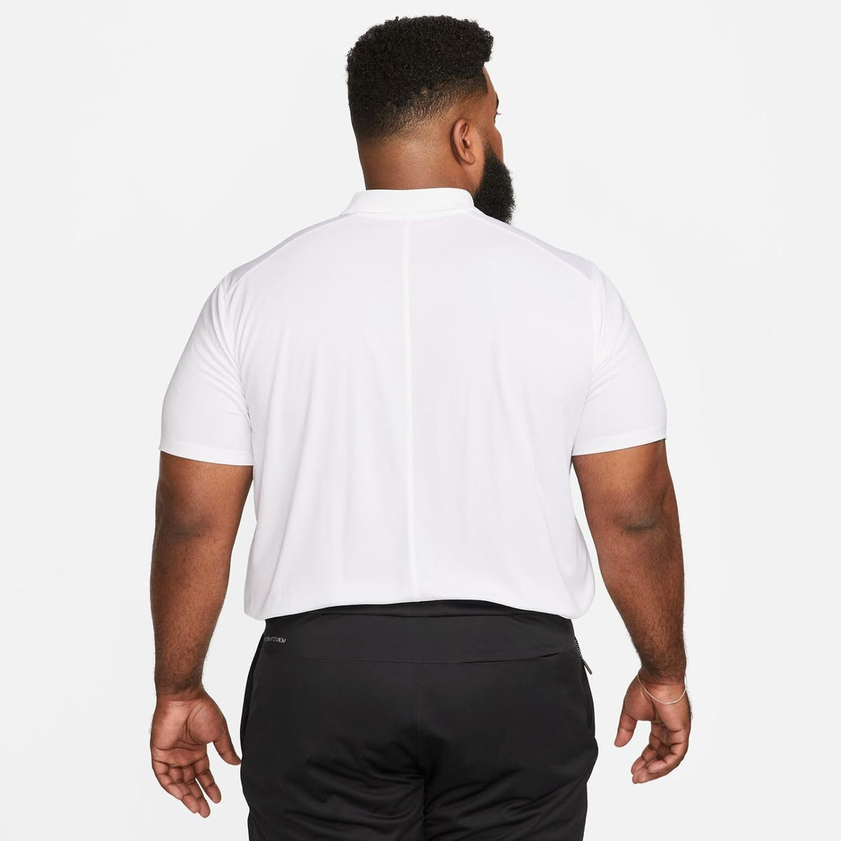 Nike Dri-fit Victory Solid Golf Polo, White/Black