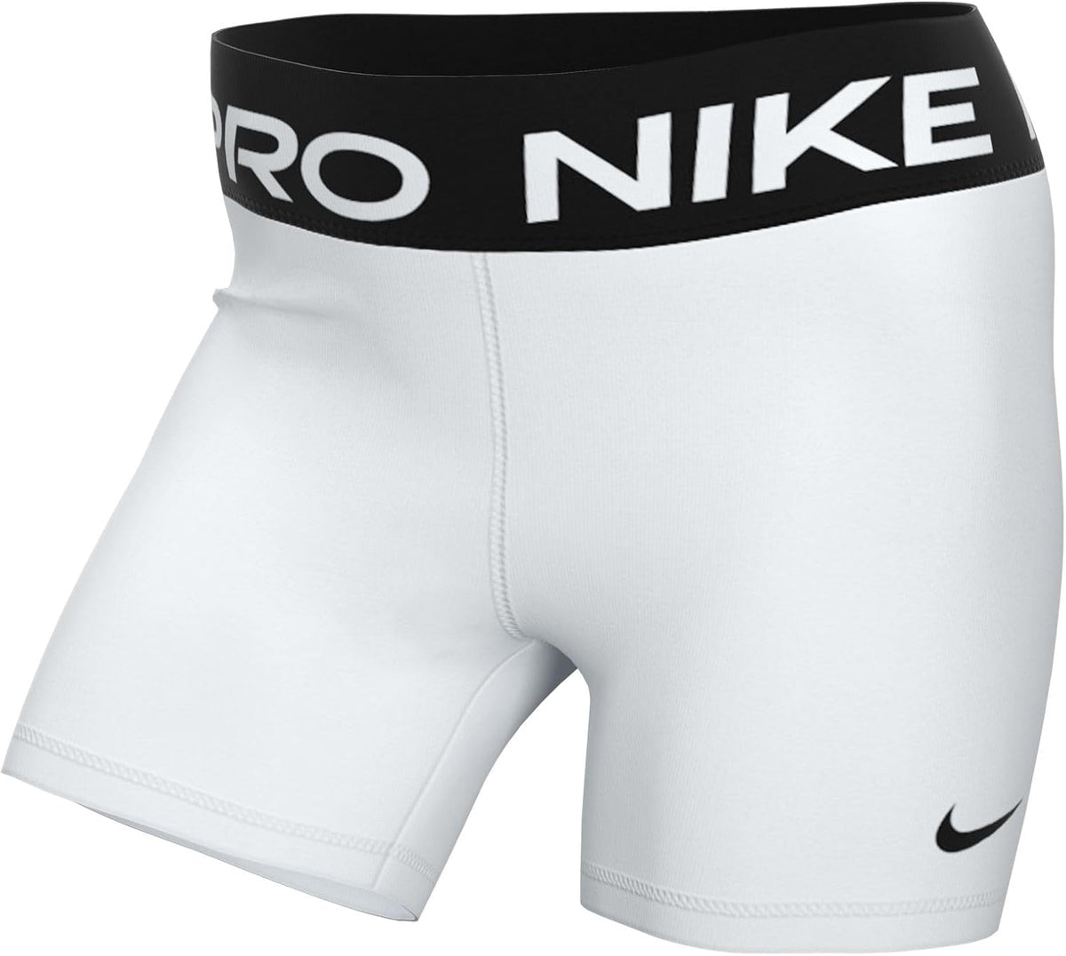 Nike Pro 3" Training Shorts (White/Black, MD 3)