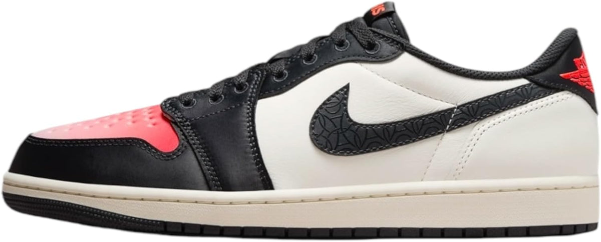 Nike Air Jordan 1 Low Shoes, Sail/Off Noir-infared