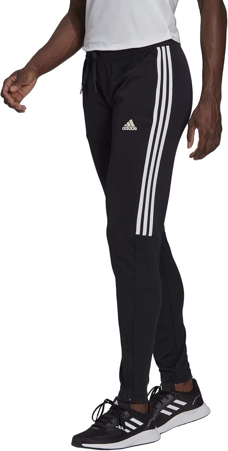 Adidas AEROREADY Sereno Cut 3-Stripes Slim Tapered Tracksuit Bottoms,black/white