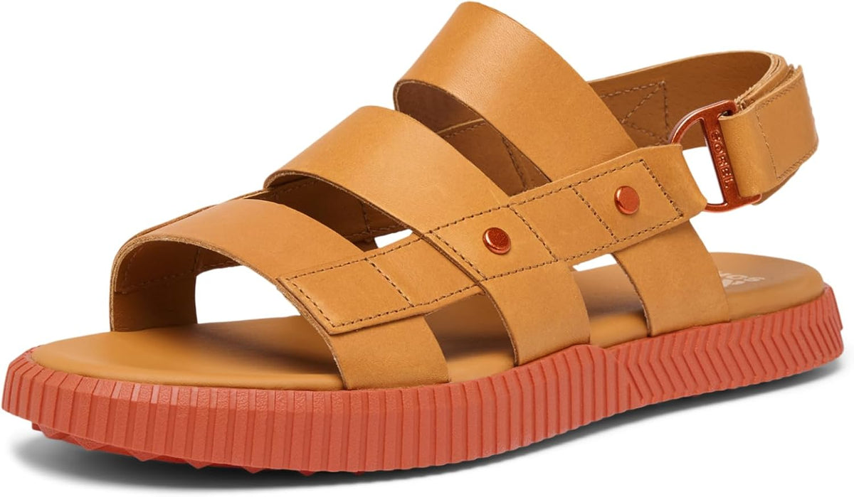 Sorel ONA Ave Slingback Flat Sandal, Canyon Gold/Tuscan