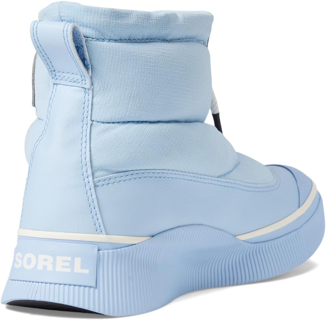SOREL Out N About lV Puffy Waterproof Boot - Arctic Sea, Chalk -