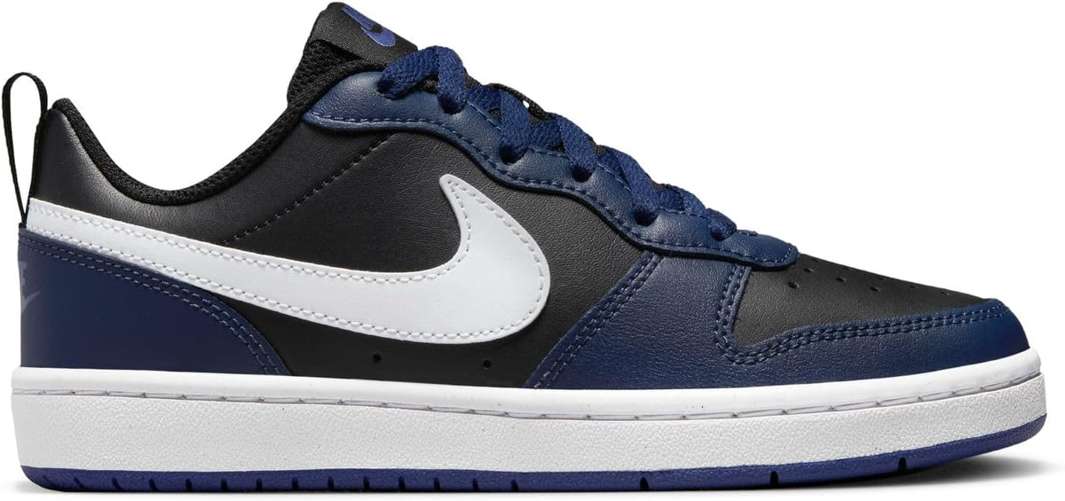 Nike Court Borough Low 2, Black/Metallic Gold Star, Shoes, Midnight Navy/White-black