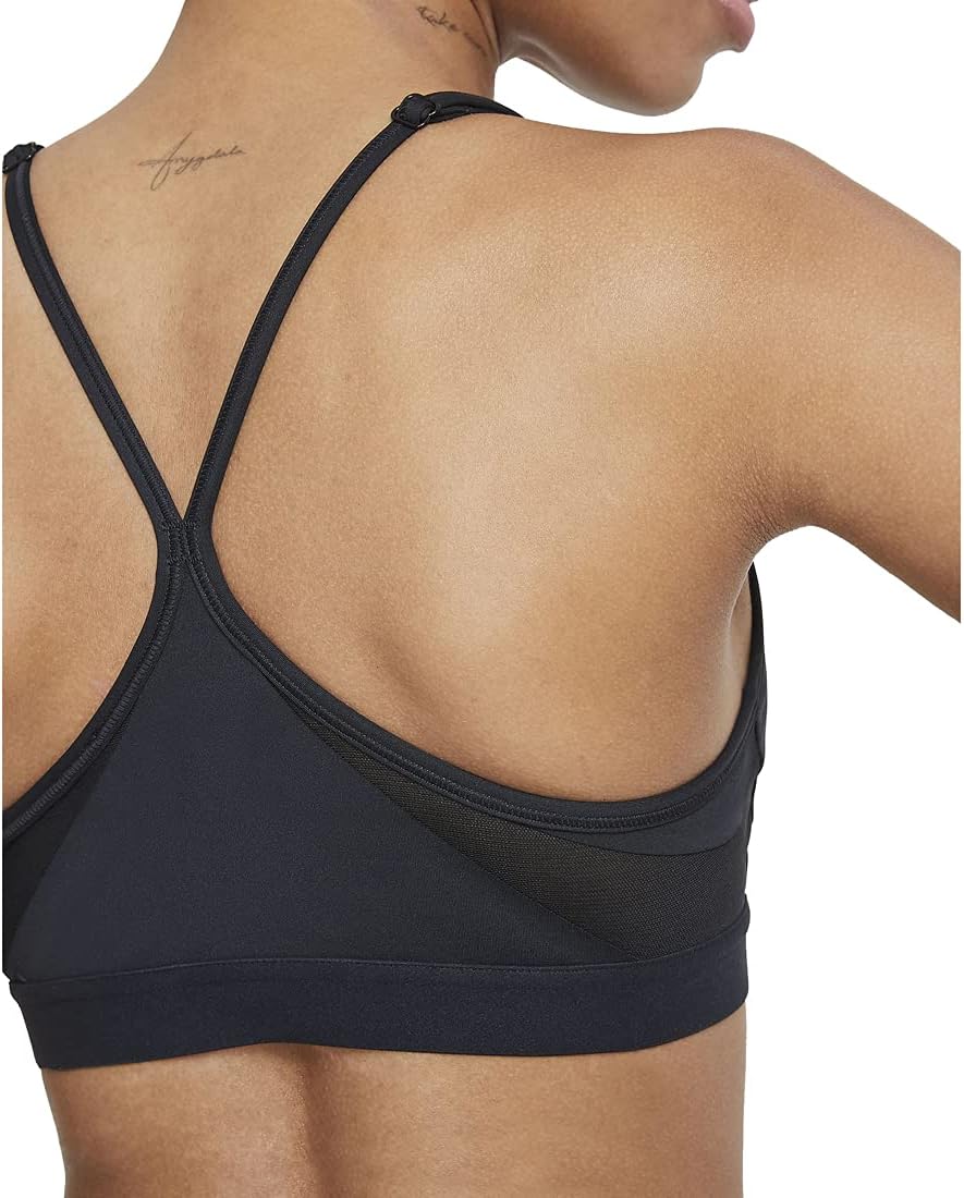 Nike Indy Wire-Free Sports Bra, Large, Black/White