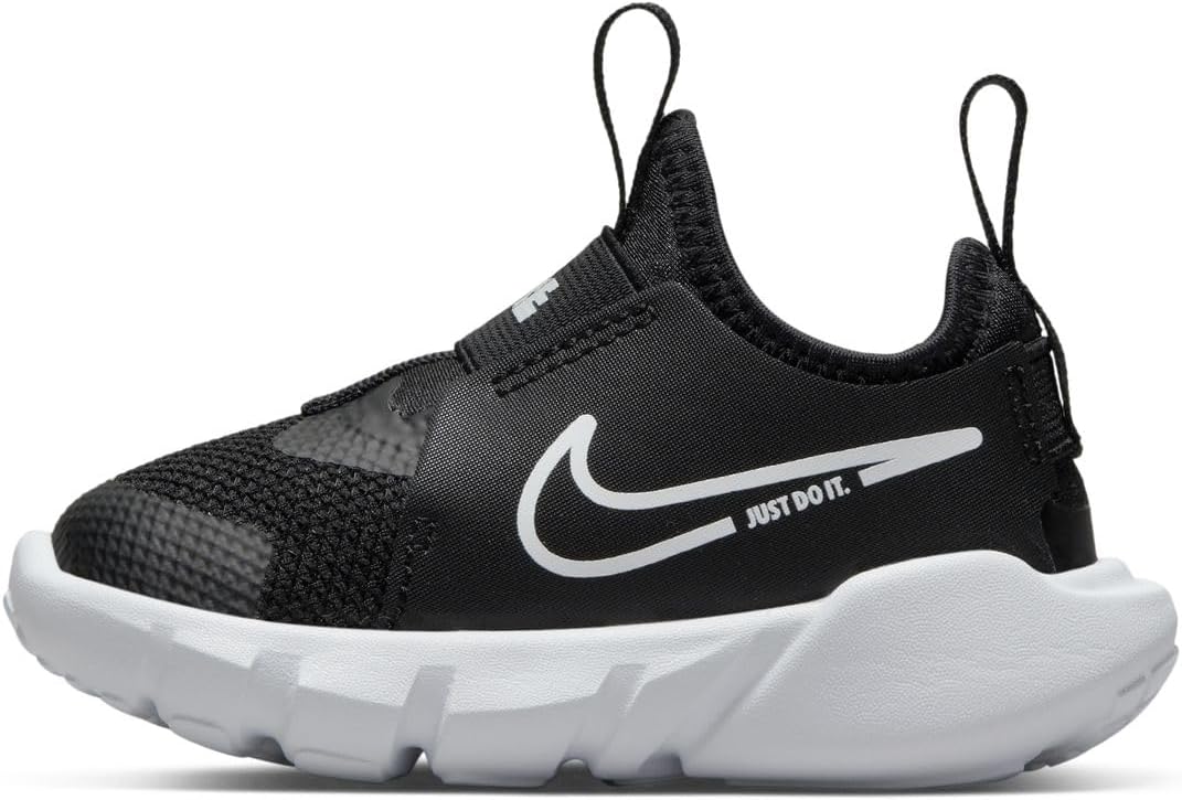 Nike Flex Runner 2 (TDV) Sneaker, Black White Photo Blue University Gold, 12.5 UK Child