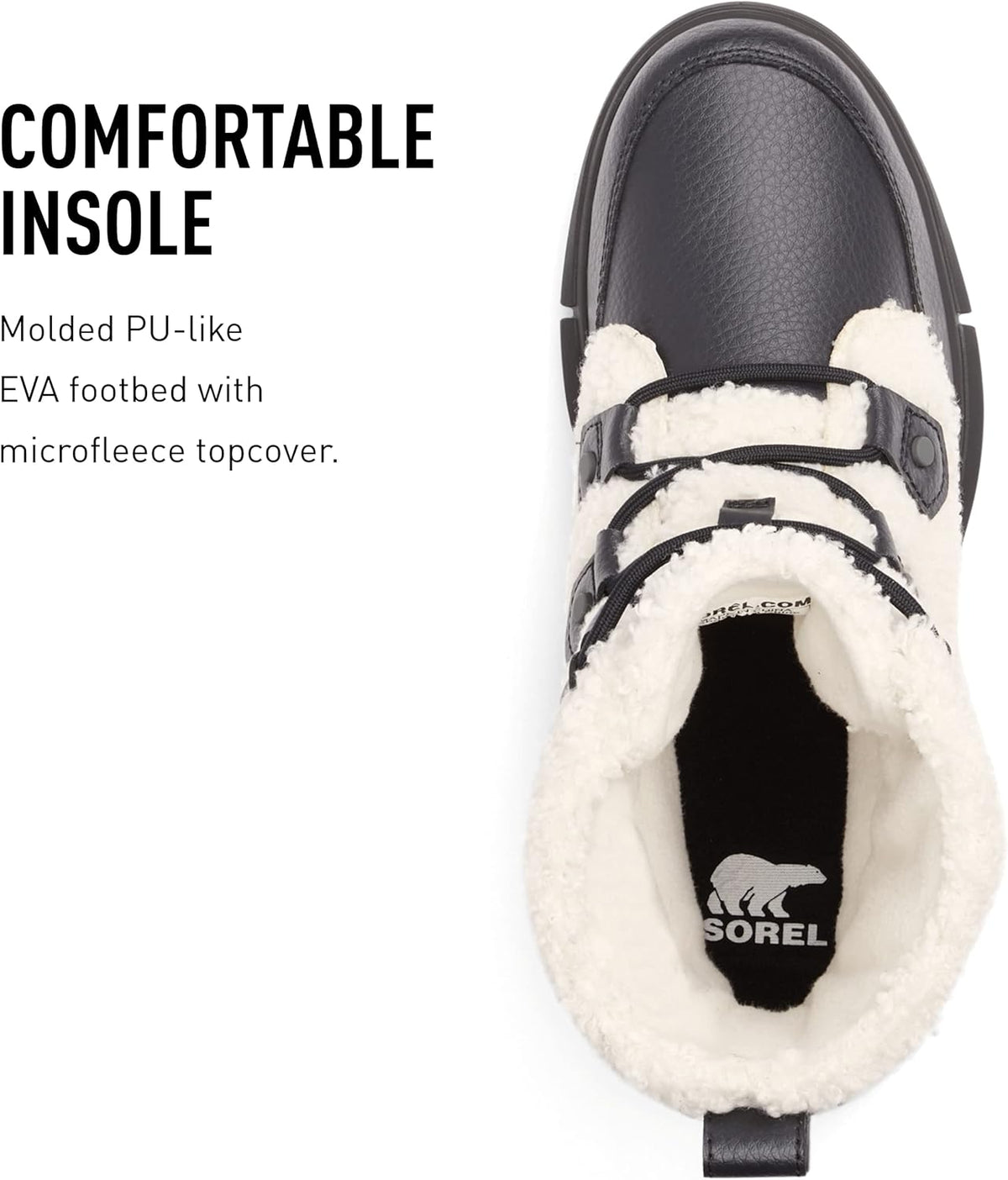 SOREL Explorer II Joan Cozy Boot - Black, Sea Salt -