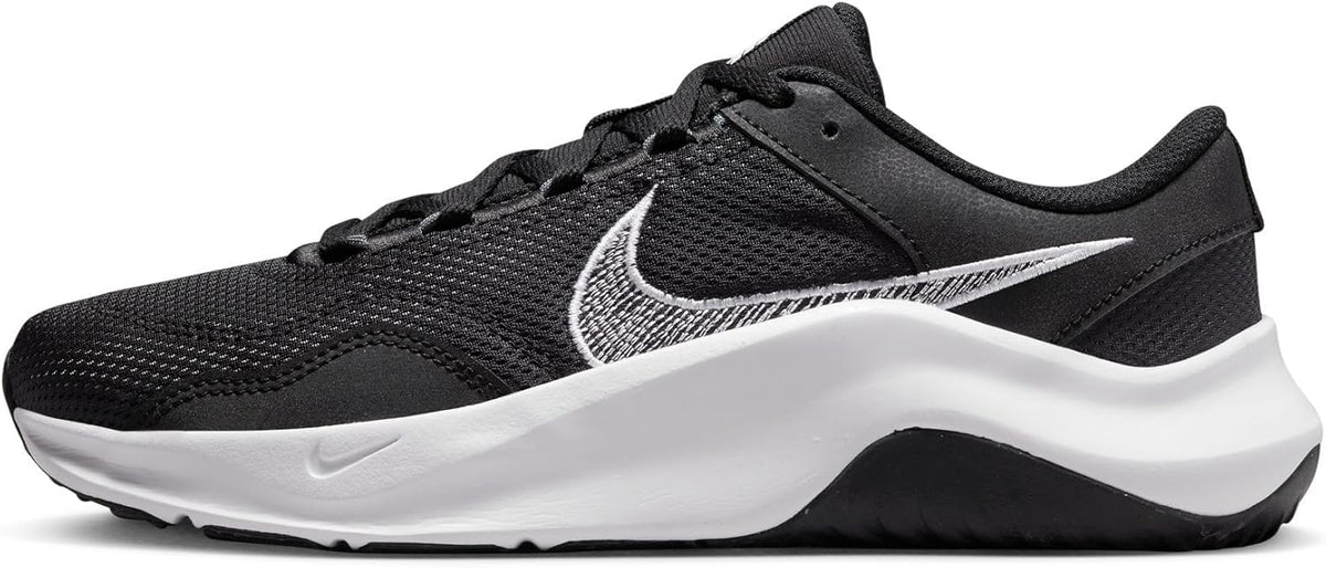 Nike W Legend Essential 3 Nntraining Shoes, Black White Iron Grey