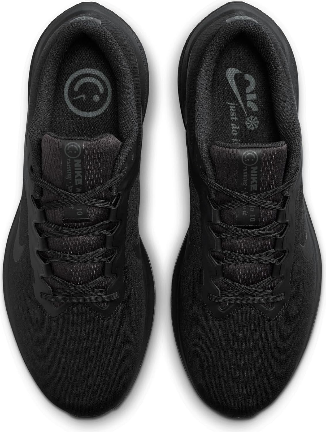 Nike Air Winflo 10 Trainers, Black Black Black Anthracite