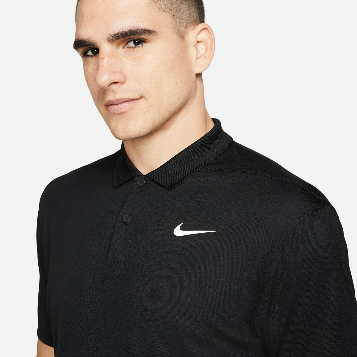 NikeCourt Dri-FIT Tennis Polo (Black/White,) Size