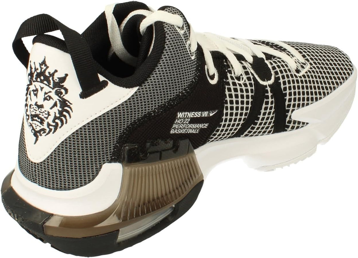 Nike Adult Basketball Shoes, White Silver Metallic Black