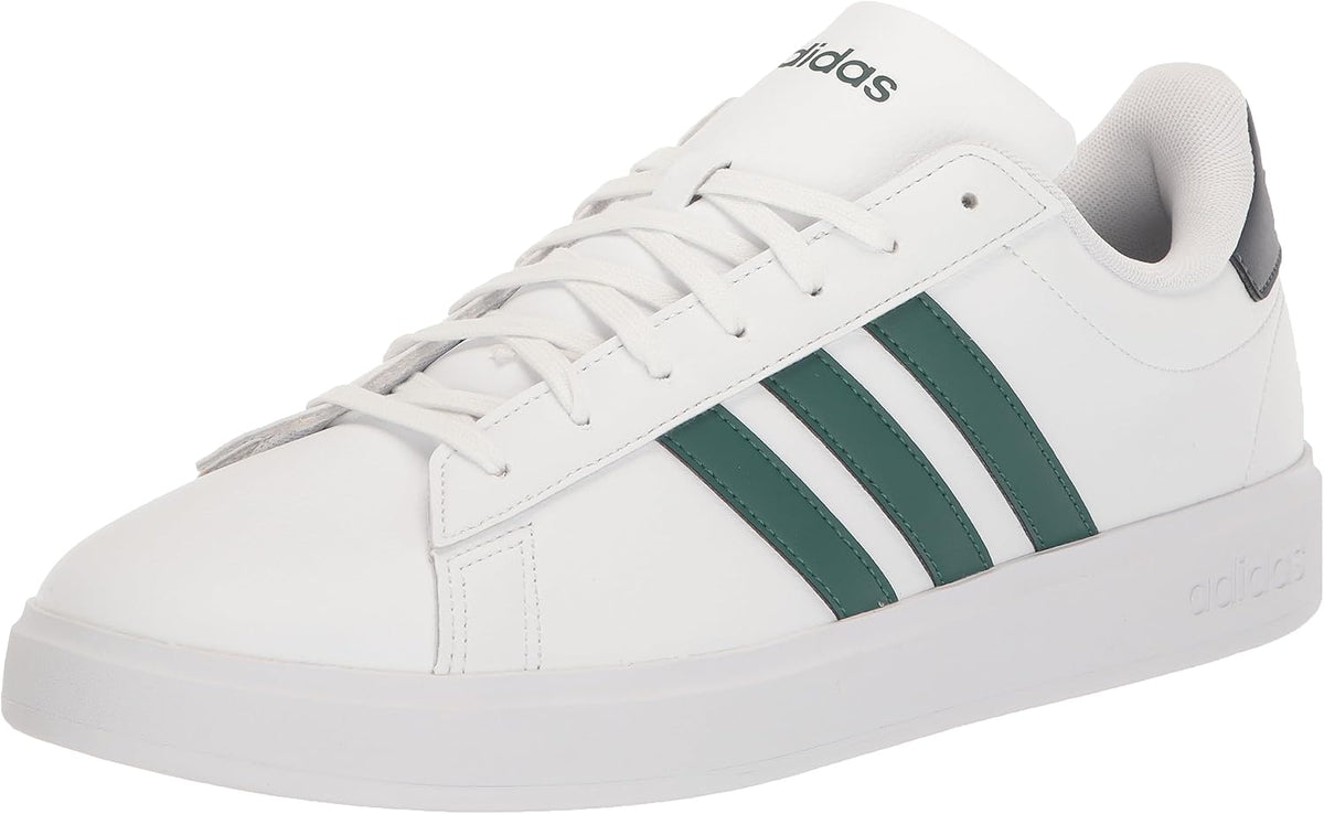 Adidas Grant Court 2.0 Sneaker, White/Collegiate Green/Shadow Navy