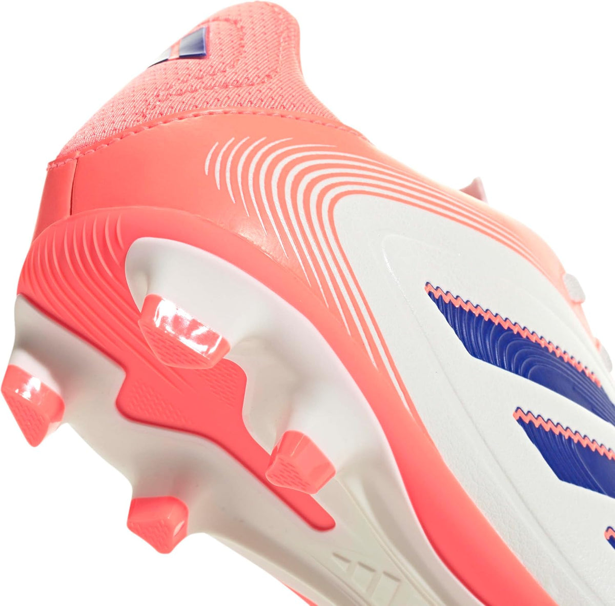 Adidas Copa Club Pure 3 Firm Ground/Multi Ground, Off White/Lucid Blue/Signal Coral