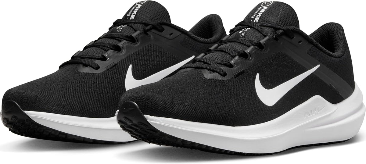Nike Air Winflo 10 Running Shoes, BLACK/WHITE-BLACK, 11 UK (12 US)