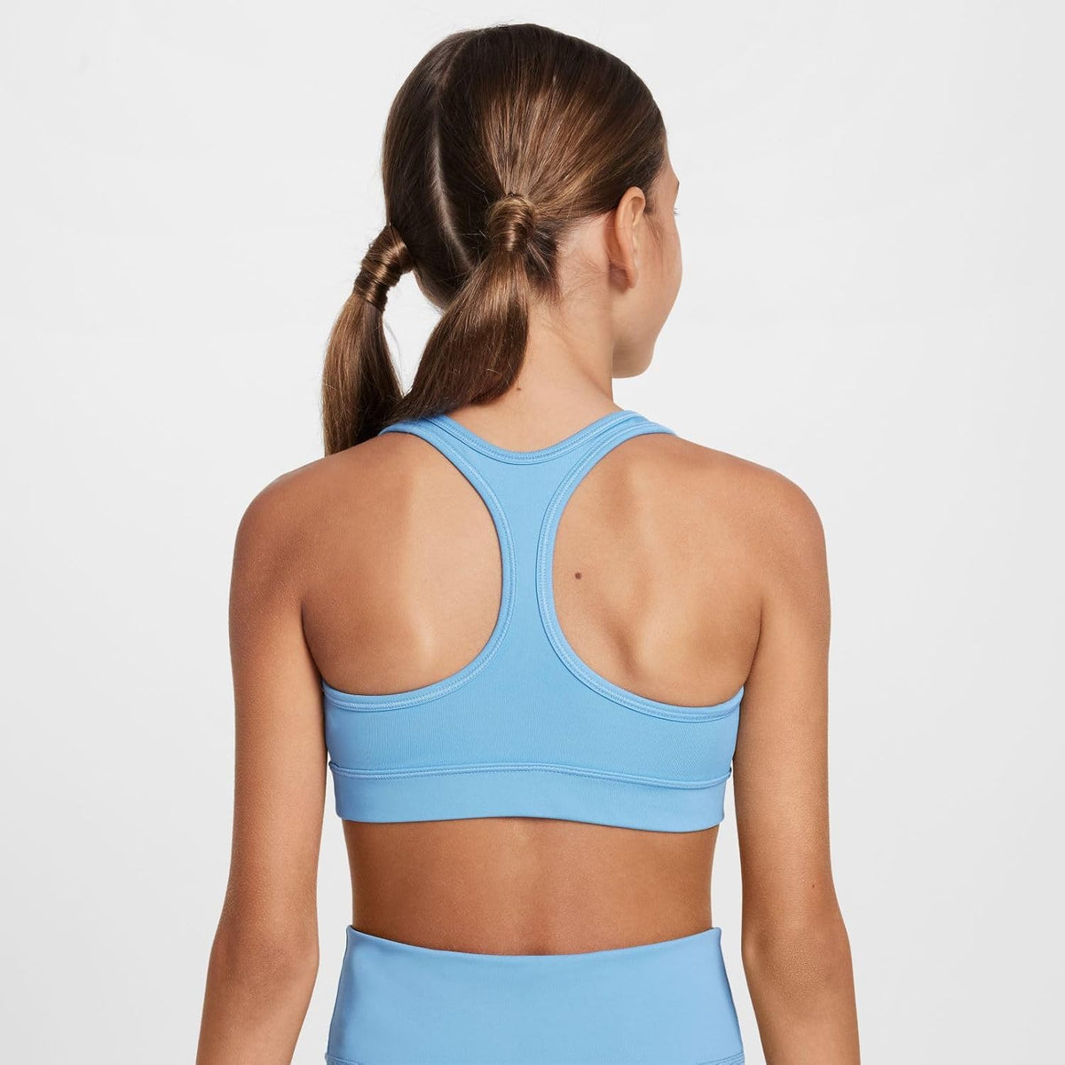 Nike Dri-fit Swoosh Bra (Little ), Blue Beyond/White
