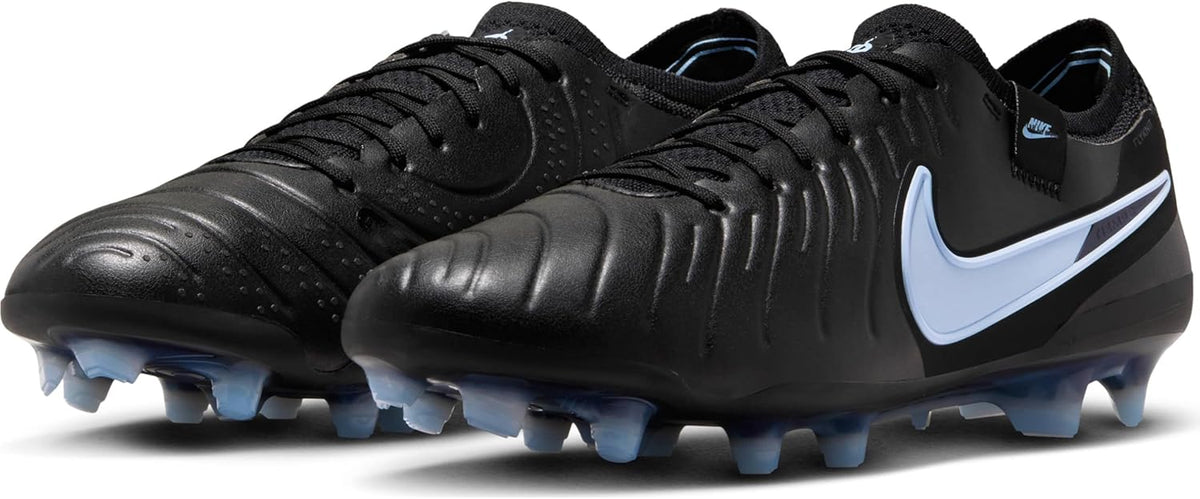 Nike Tiempo Legend 10 Elite Firm-Ground Low-Top Soccer Cleats (Black/Black), Black/Black