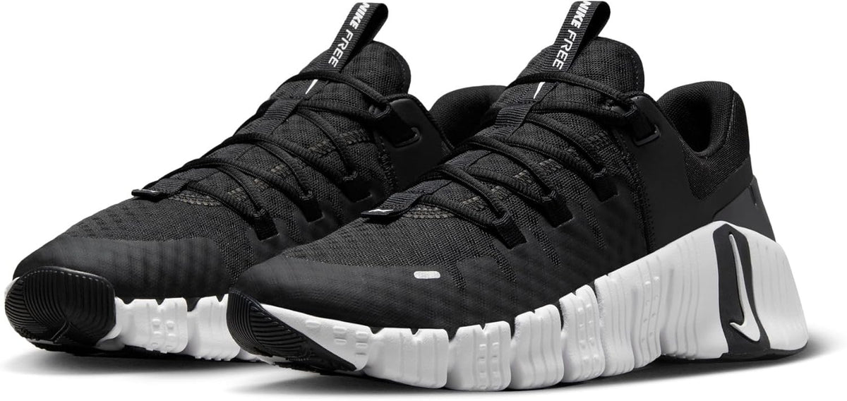 Nike Free Metcon 5 Running Shoes, BLACK/WHITE-ANTHRACITE, 8 UK (9 US)