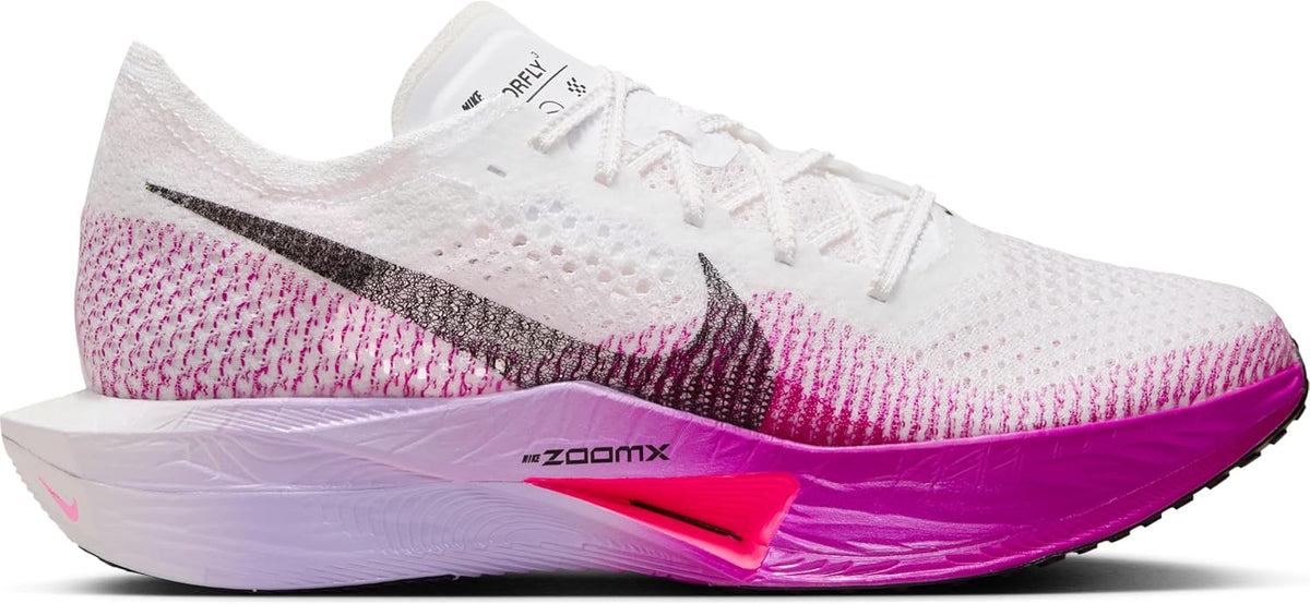 Nike Vaporfly 3 Road Racing Shoes, White/Vivid Purple/Purple