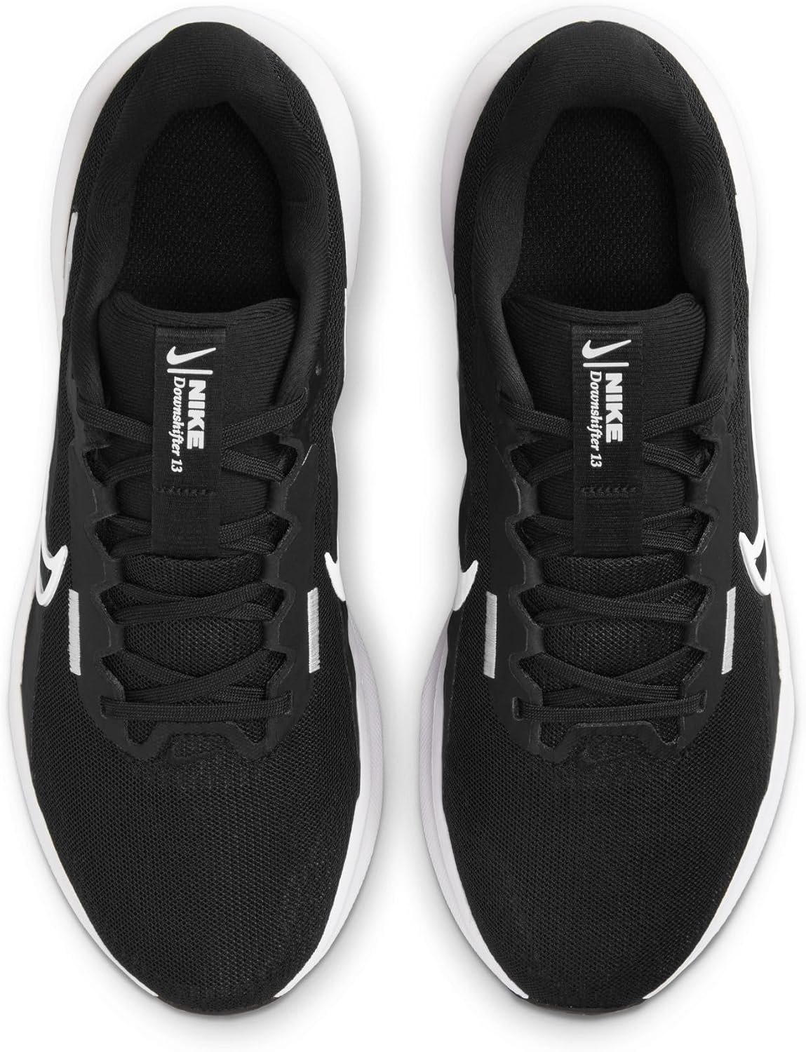 Nike Downshifter 13 Road Running Shoes, Black/White/Dark Smoke Grey