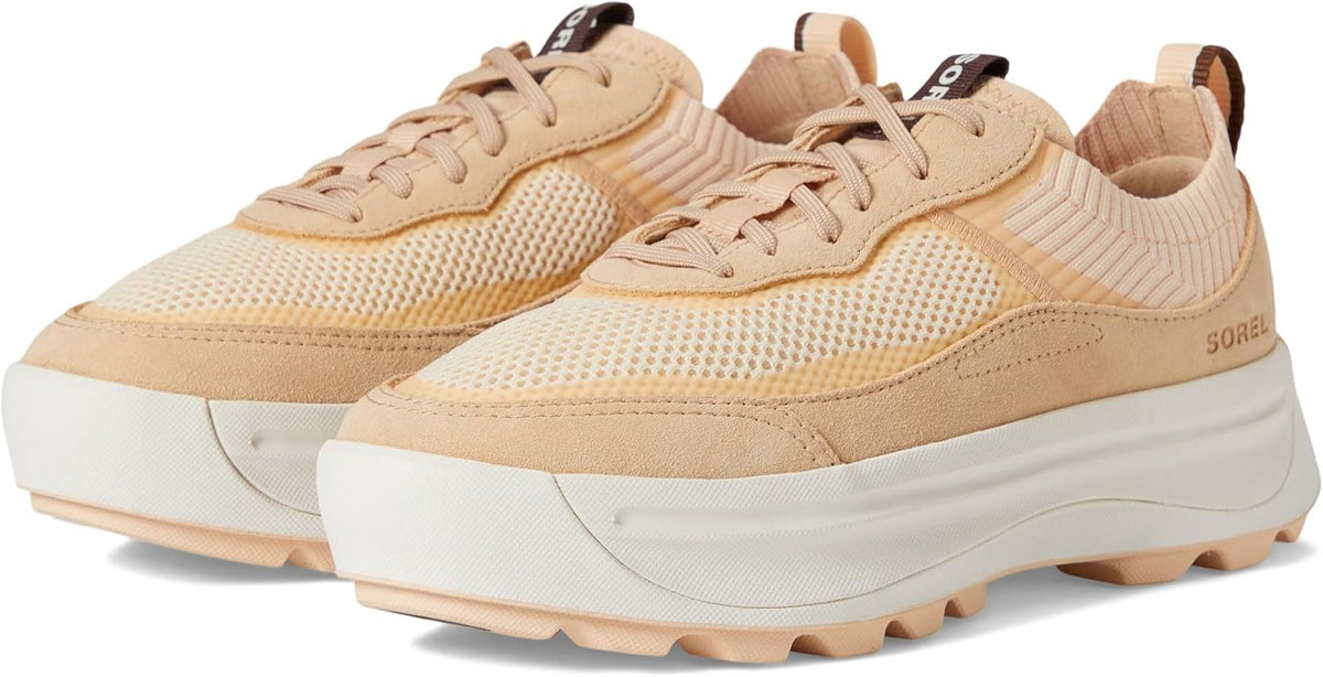 Sorel ONA 503 Knit Low Sneakers - White Peach, Nova Sand -