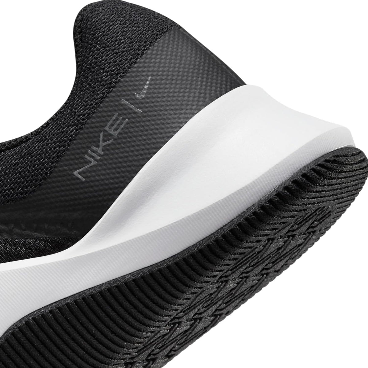 Nike Training Shoes, 7.5 US, Black White Iron Grey