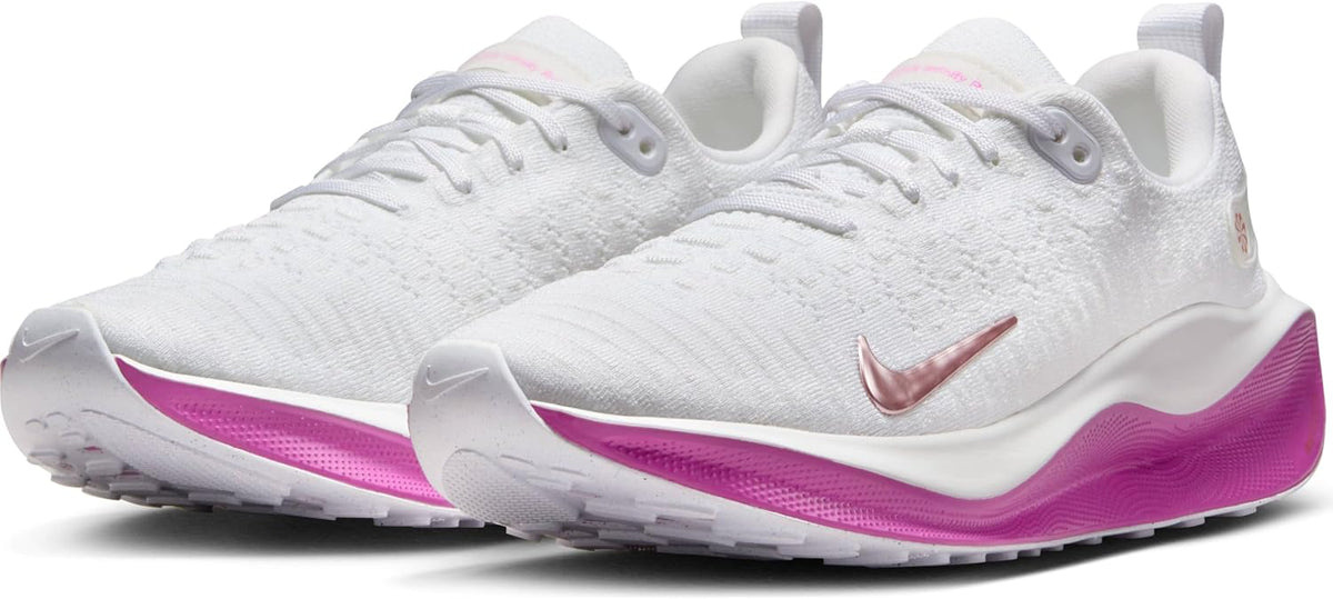Nike Infinityrn 4 Road Running Shoes for, White MTLC Red Bronze Hot Fuchsia