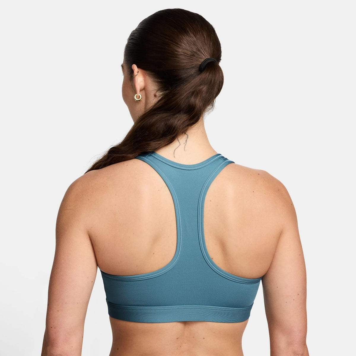 Nike Swsh Med Spt Bra, Smokeyblue(White)