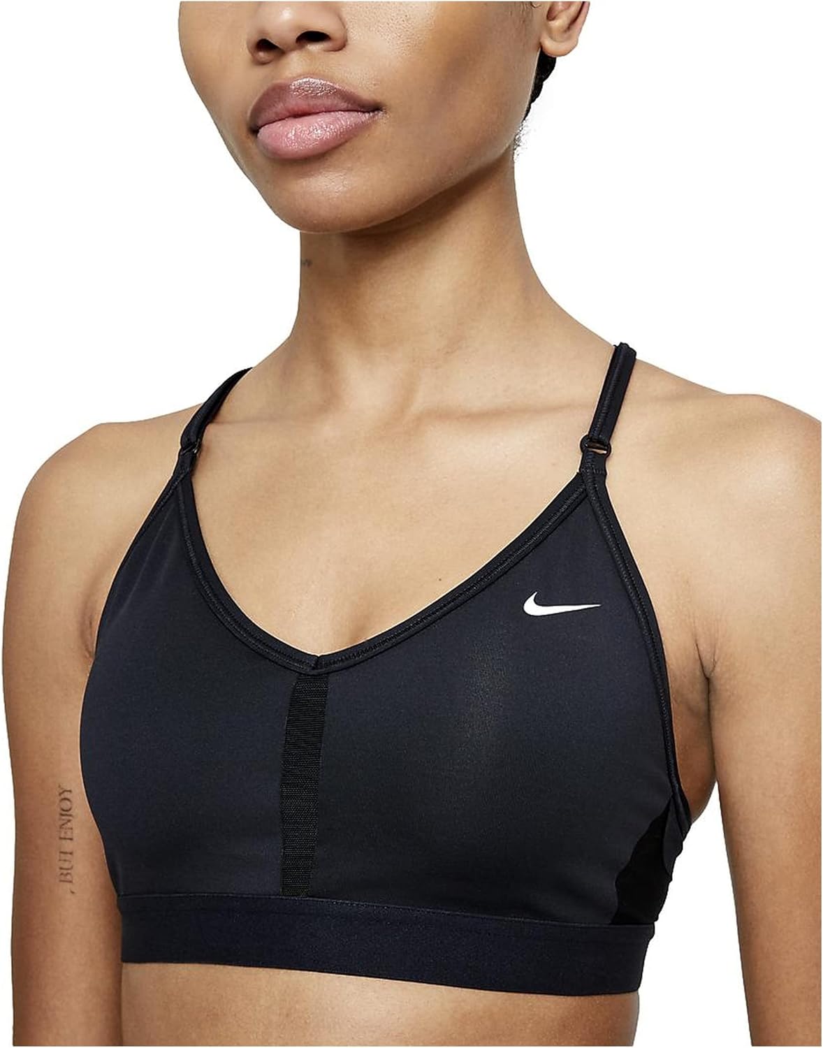 Nike Indy Wire-Free Sports Bra, Medium, Black/White