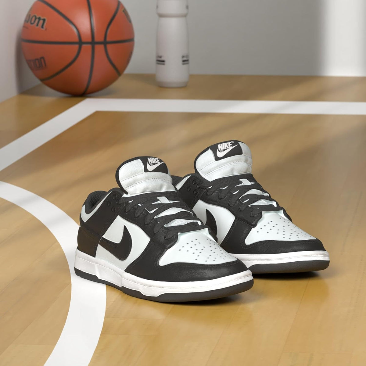 Nike Dunk Low Retro Black/White - Size, White/Black