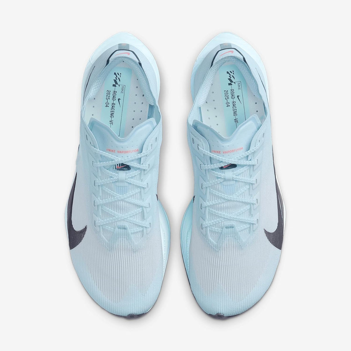 Nike Vaporfly 4 Road Racing Shoes (Glacier Blue/Blue Tint/Amethyst Tint/Gridiron), Glacier Blue/Blue Tint/Amethyst Tint/Gridiron
