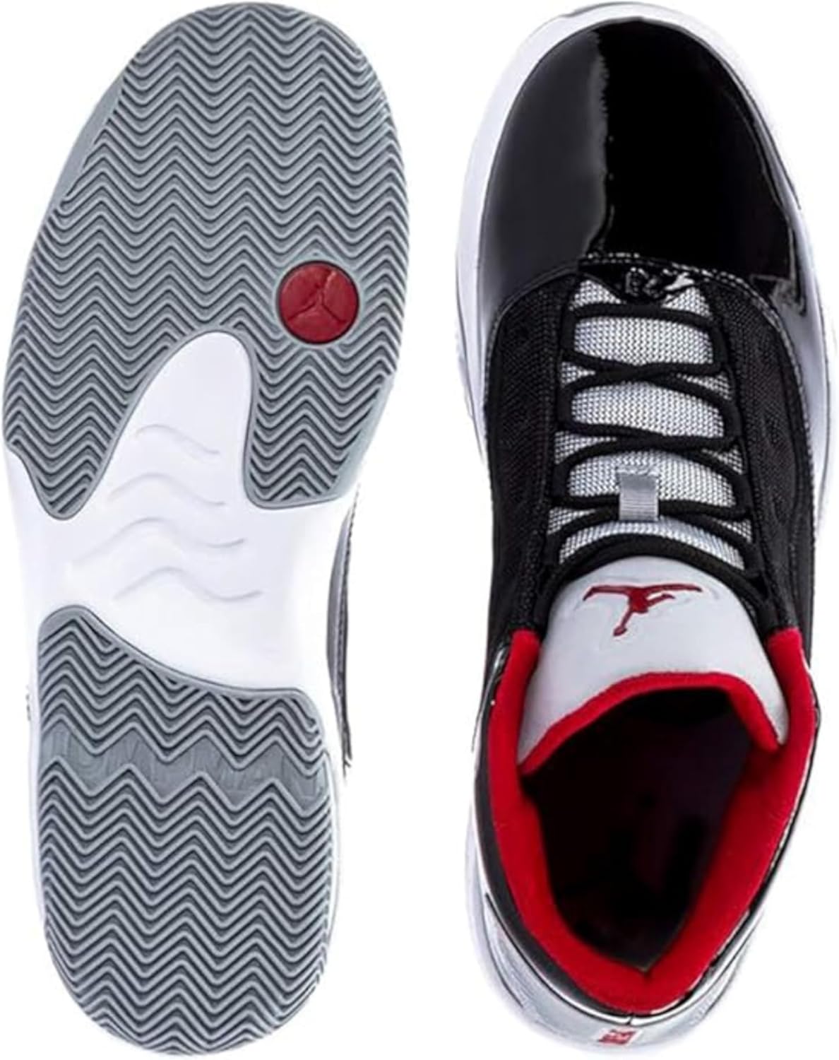 Nike Basketball Shoe, Black/Gym Red/White/Wolf Grey