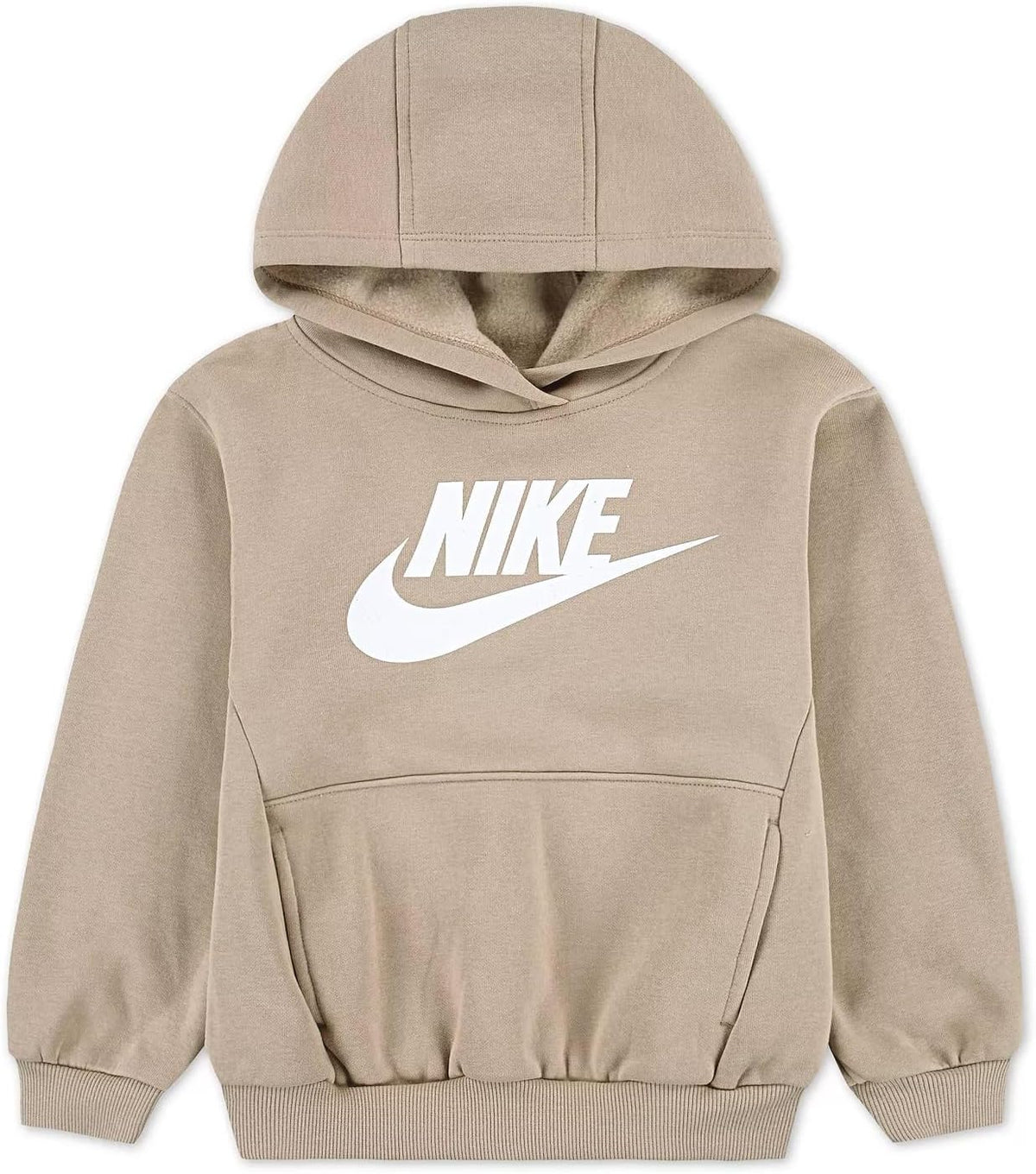 Nike Sportswear Club+ Hbr Pullover Hoodie Extended Plus Sizes (as1, alpha, m, regular, Black/White/White)