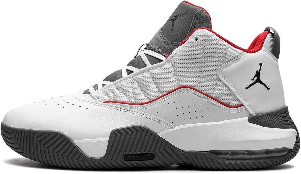 Jordan Stay Loyal White University Red (White/Black-Light Graphite, us_Footwear_Size_System, Adult, Numeric, Medium