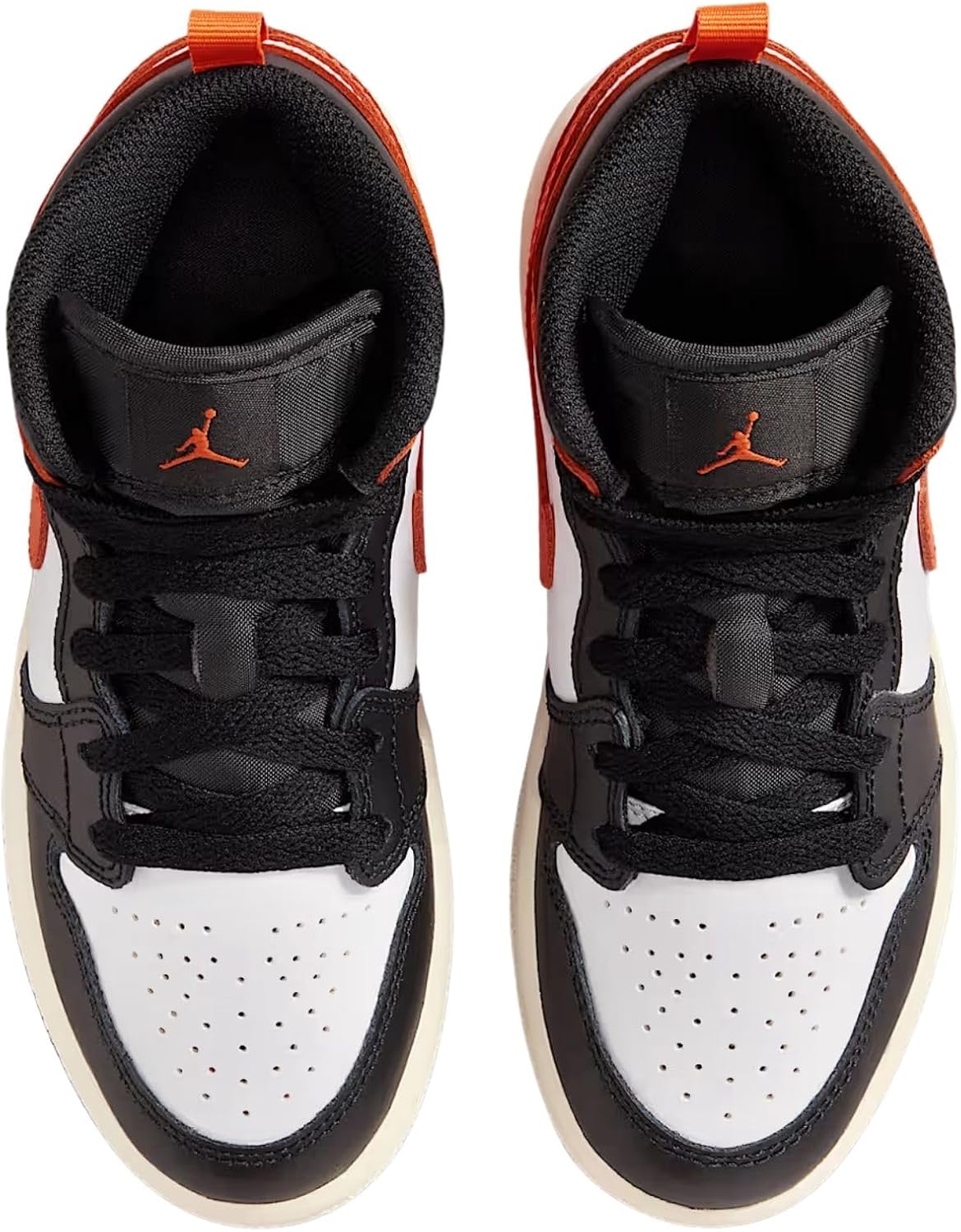 Jordan 1 Mid Shoes (Starfish/White/Sail/Black)