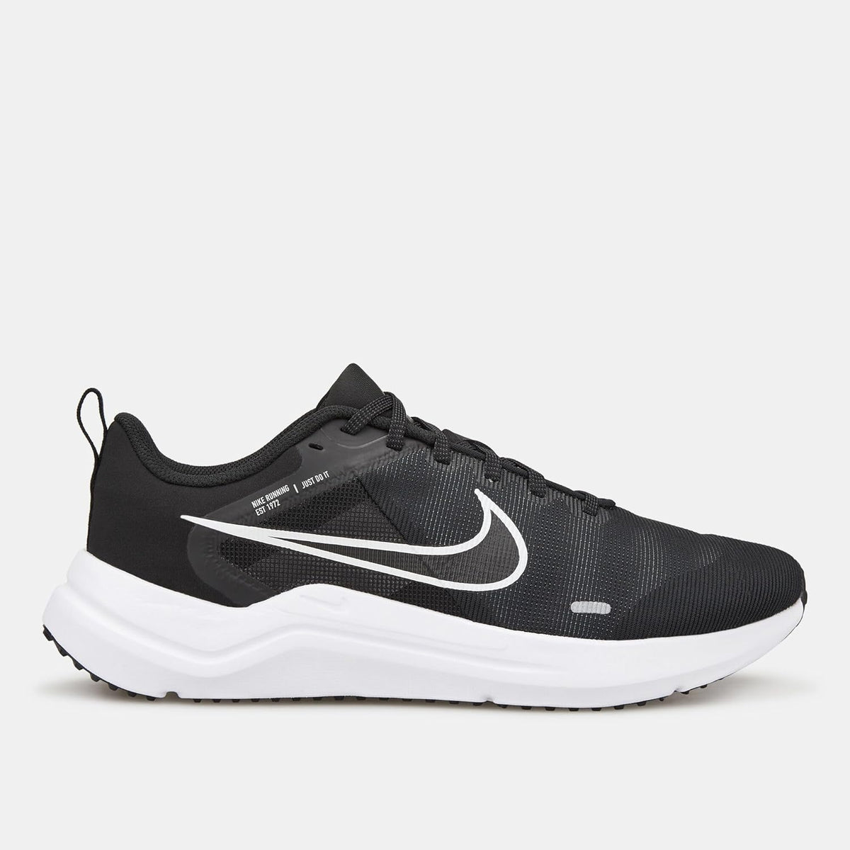 Nike - Downshifter 12, Sneaker, Black White Dk Smoke Grey Pure Platinum
