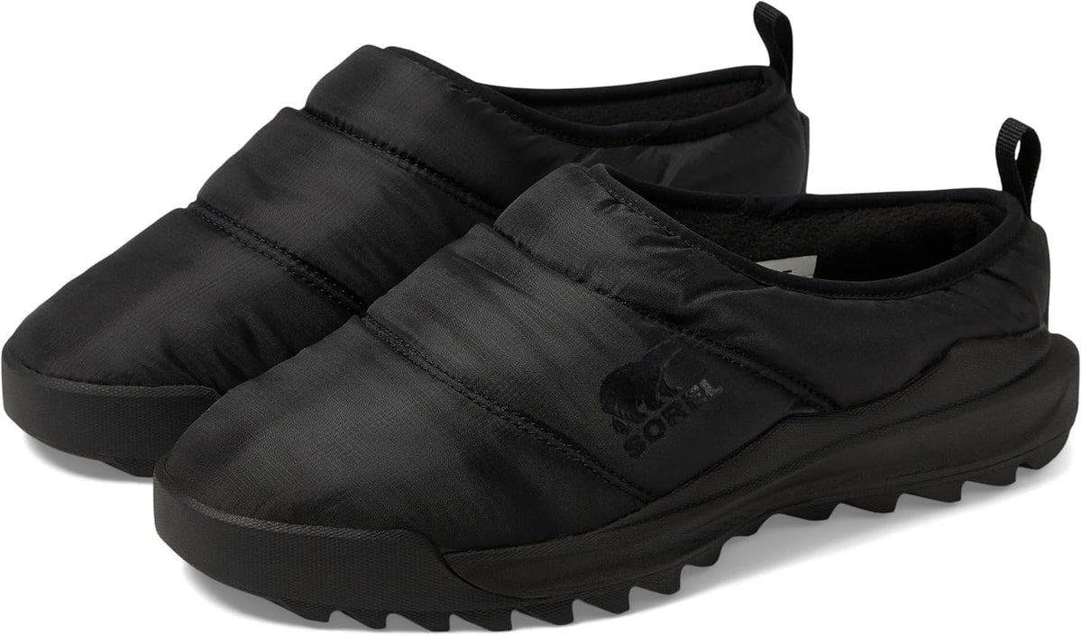 Sorel ONA RMX Puffy Slip-On Shoes - Black, White -