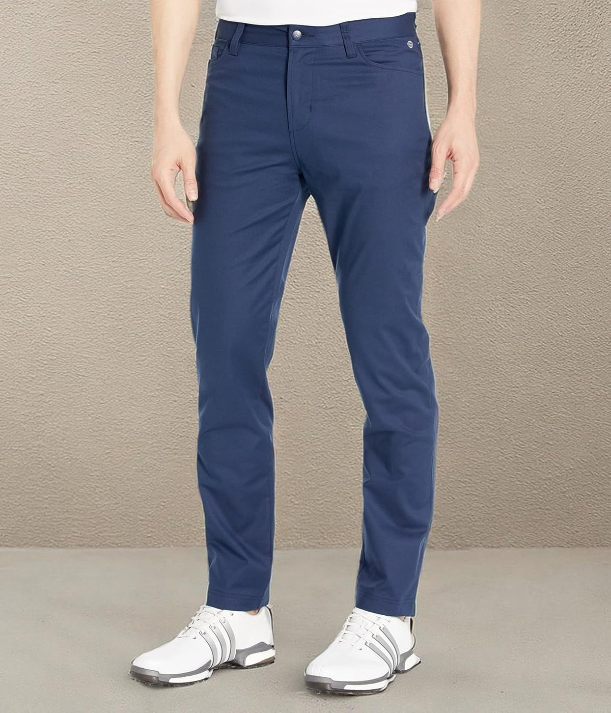 Adidas Go-to 5-Pocket Tapered Fit Golf Pants, Collegiate Navy, 40W