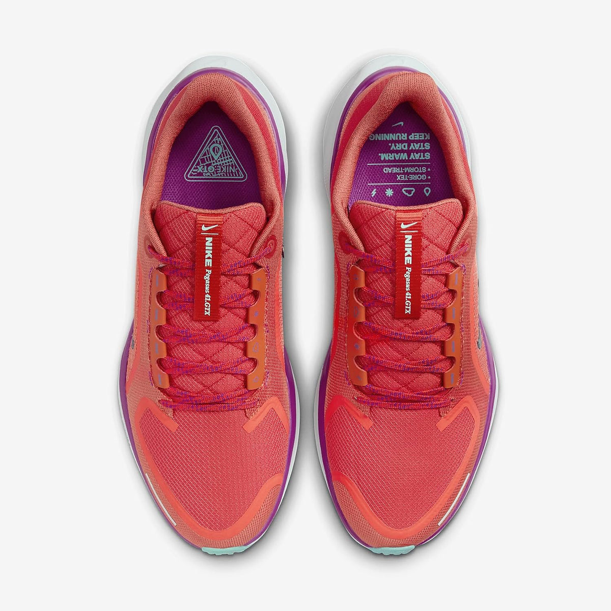 Nike Pegasus 41 Running Shoes, Picante Red/Bright Crimson/Vivid Grape