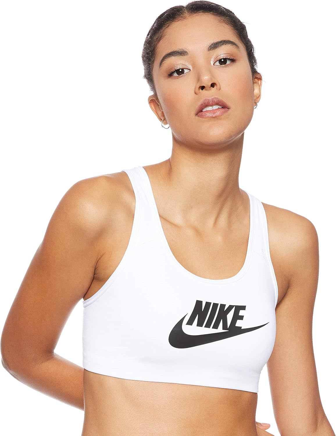 Nike Swoosh Futura Bra Top Carbon/Black